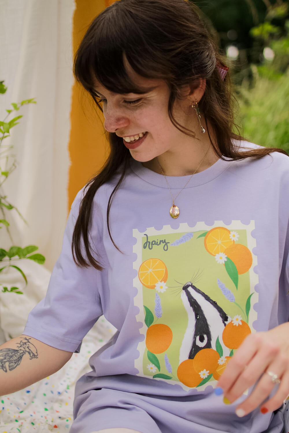 Hairy Badger Stamp Tee