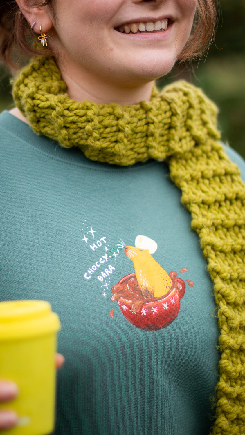 Hand Painted Hot Choccybara on any garment (Limited edition 48hrs)