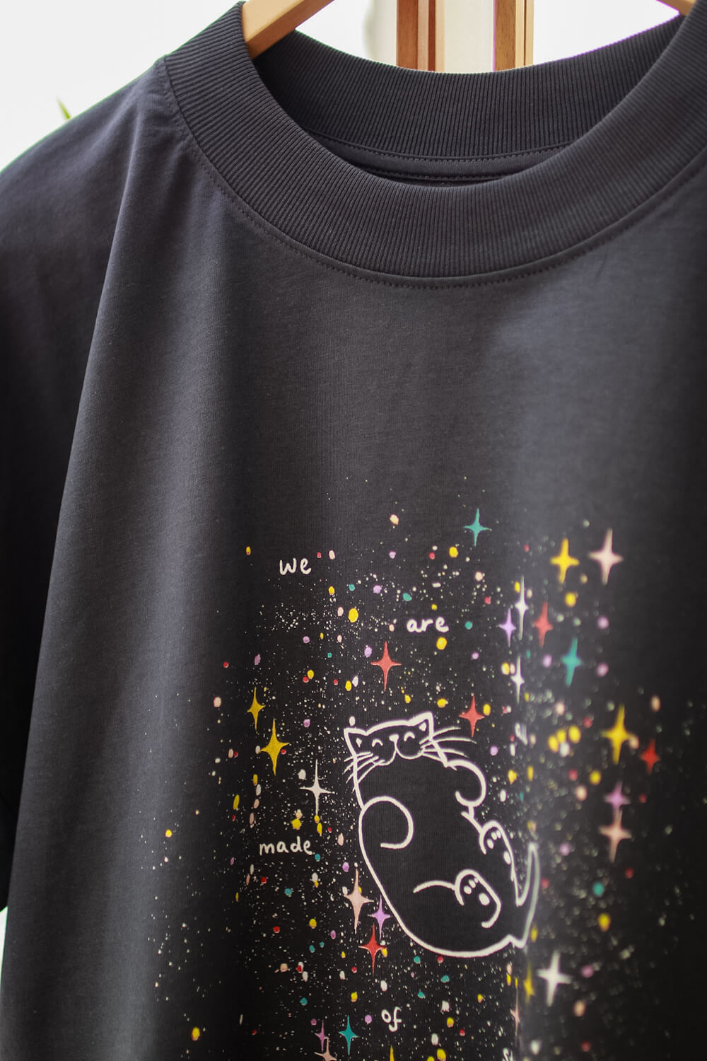 Stardust cat, oversized T-shirt