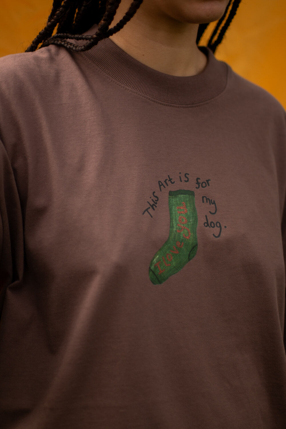 This art is for my dog, oversized tee