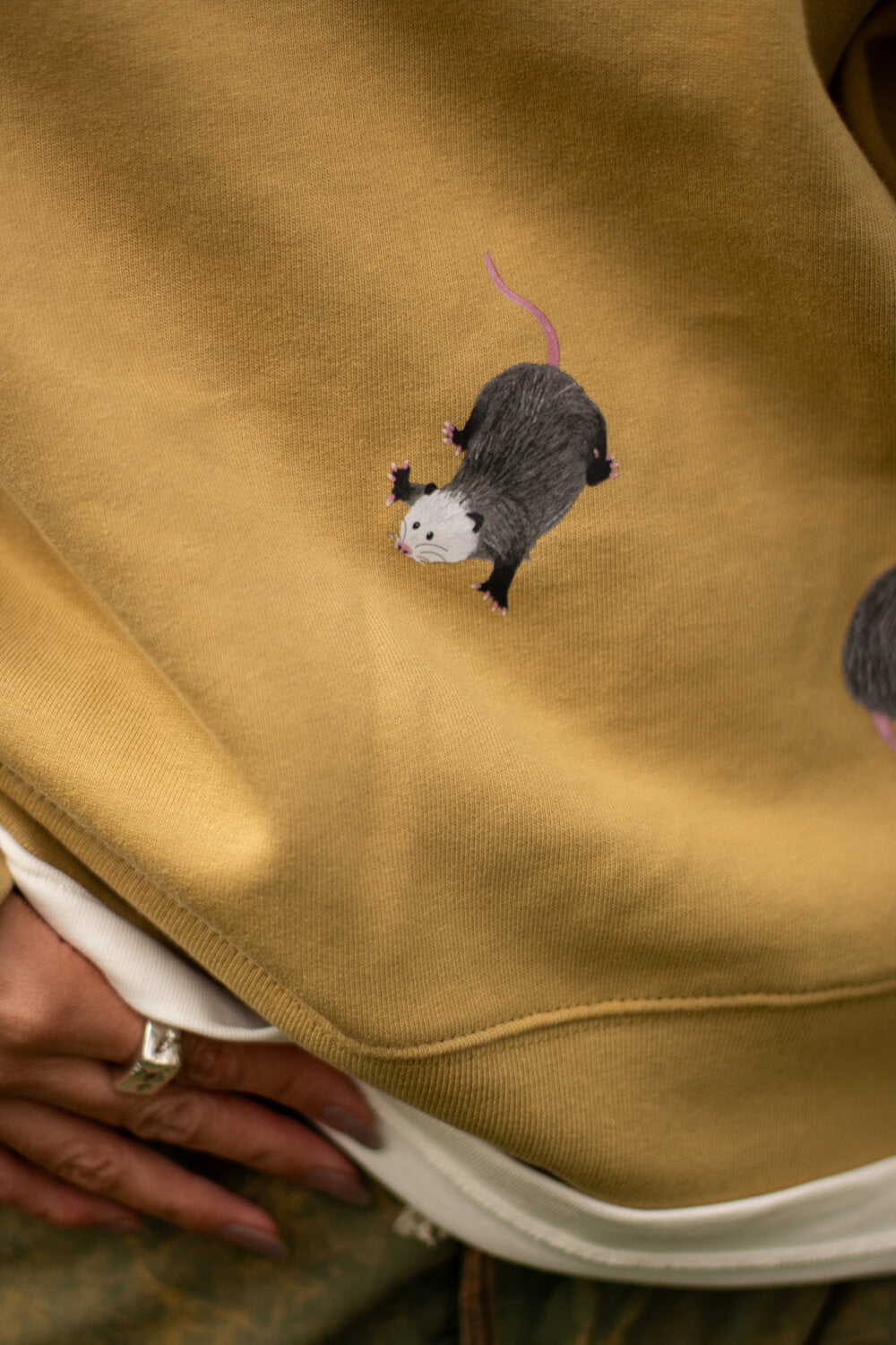 Opossums Oversized Boxy Hoodie