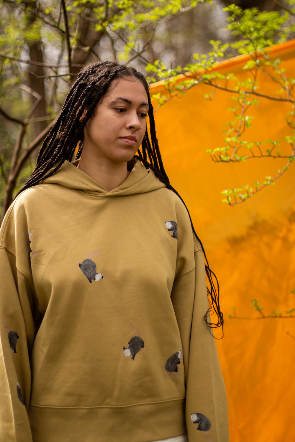 Opossums Oversized Boxy Hoodie