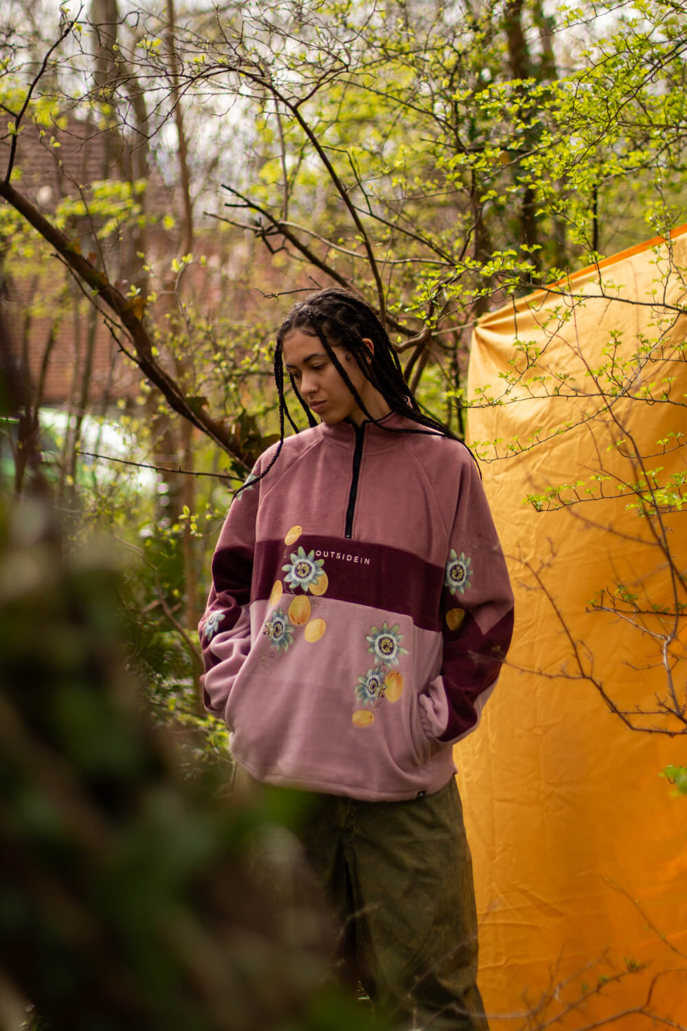Passionflowers & Passionfruit fleece customisation