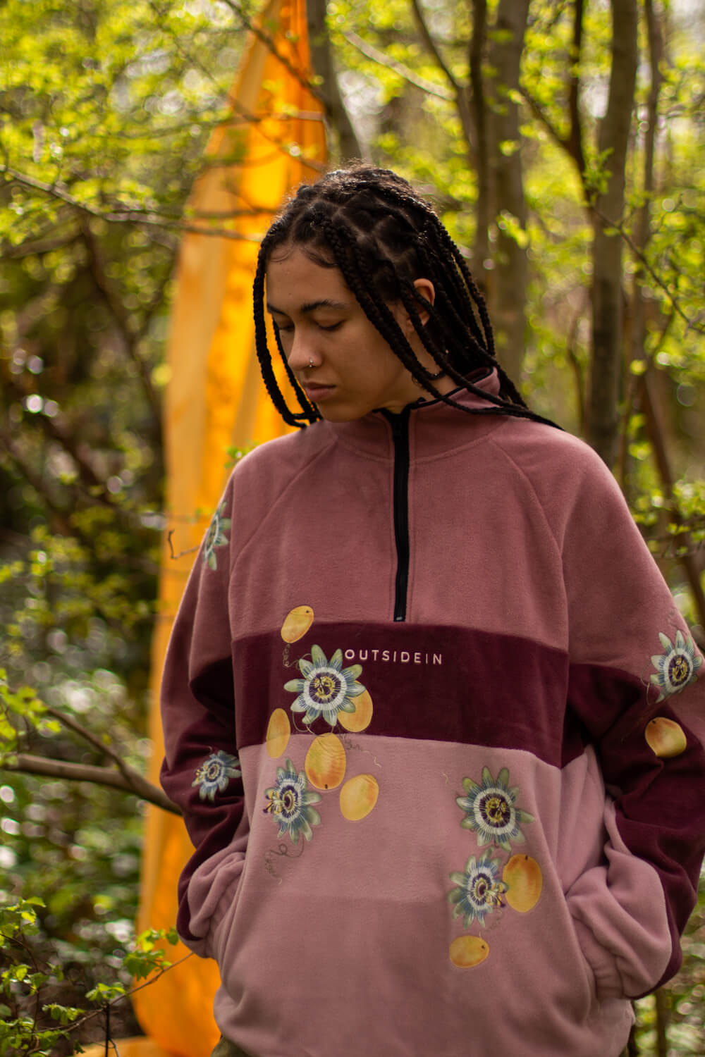 Passionflowers & Passionfruit fleece customisation