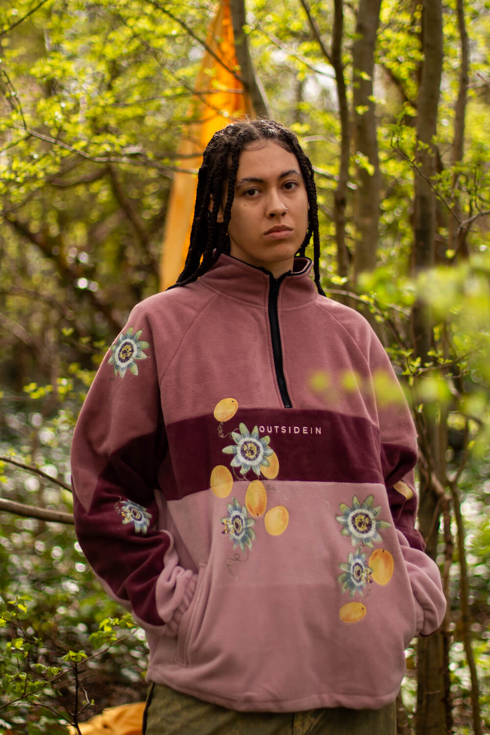 Passionflowers & Passionfruit fleece customisation