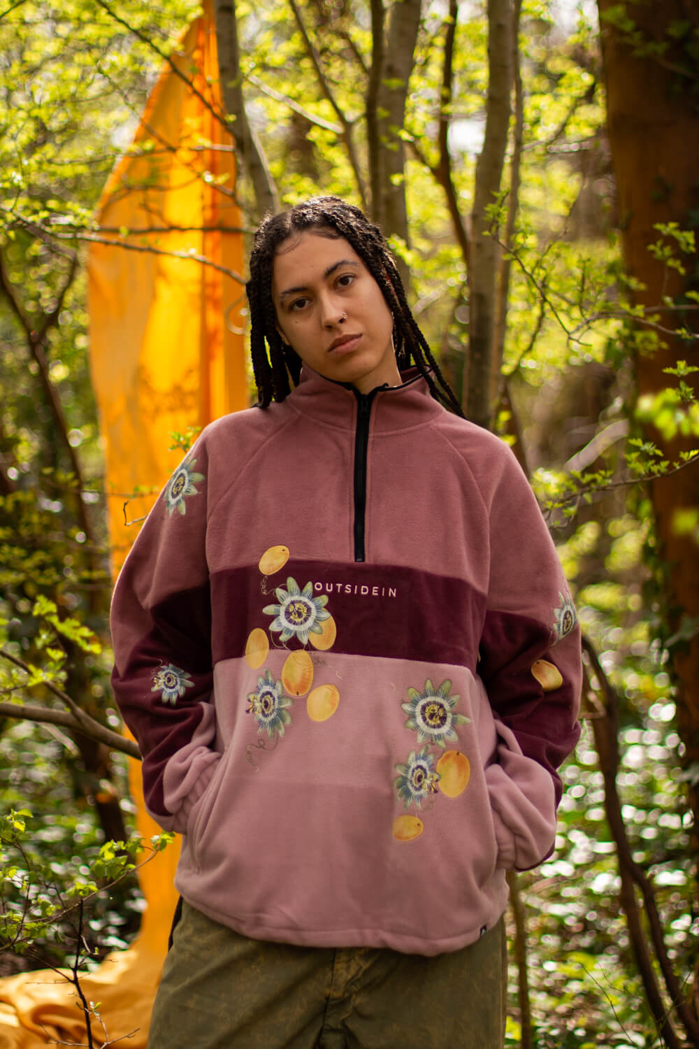 Passionflowers & Passionfruit fleece customisation