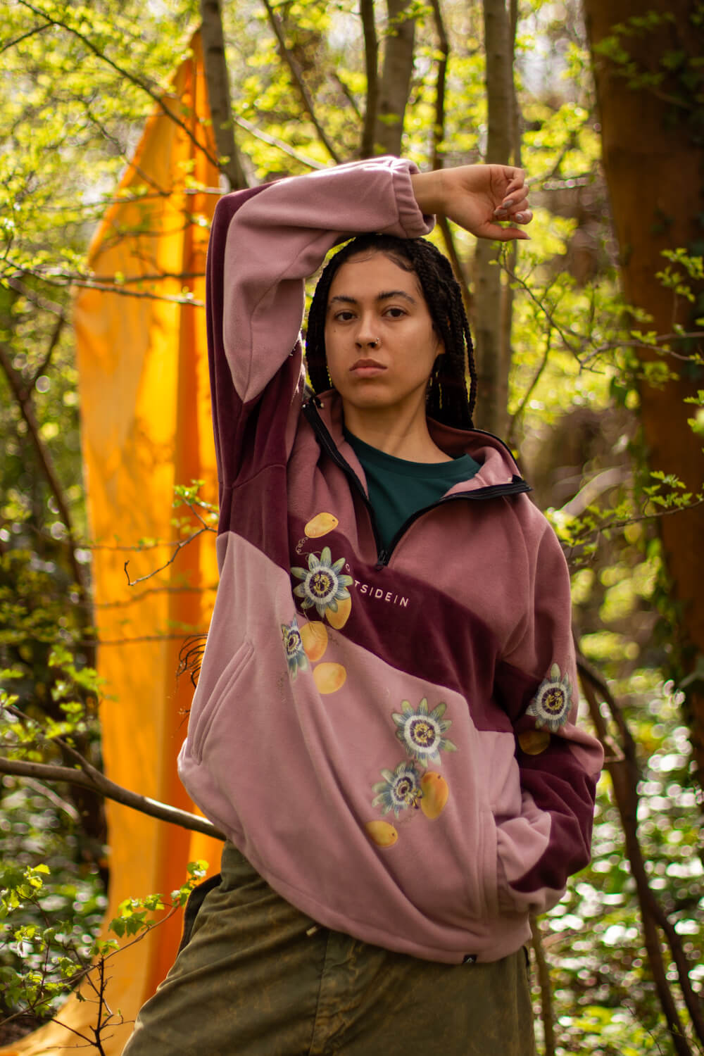 Passionflowers & Passionfruit fleece customisation
