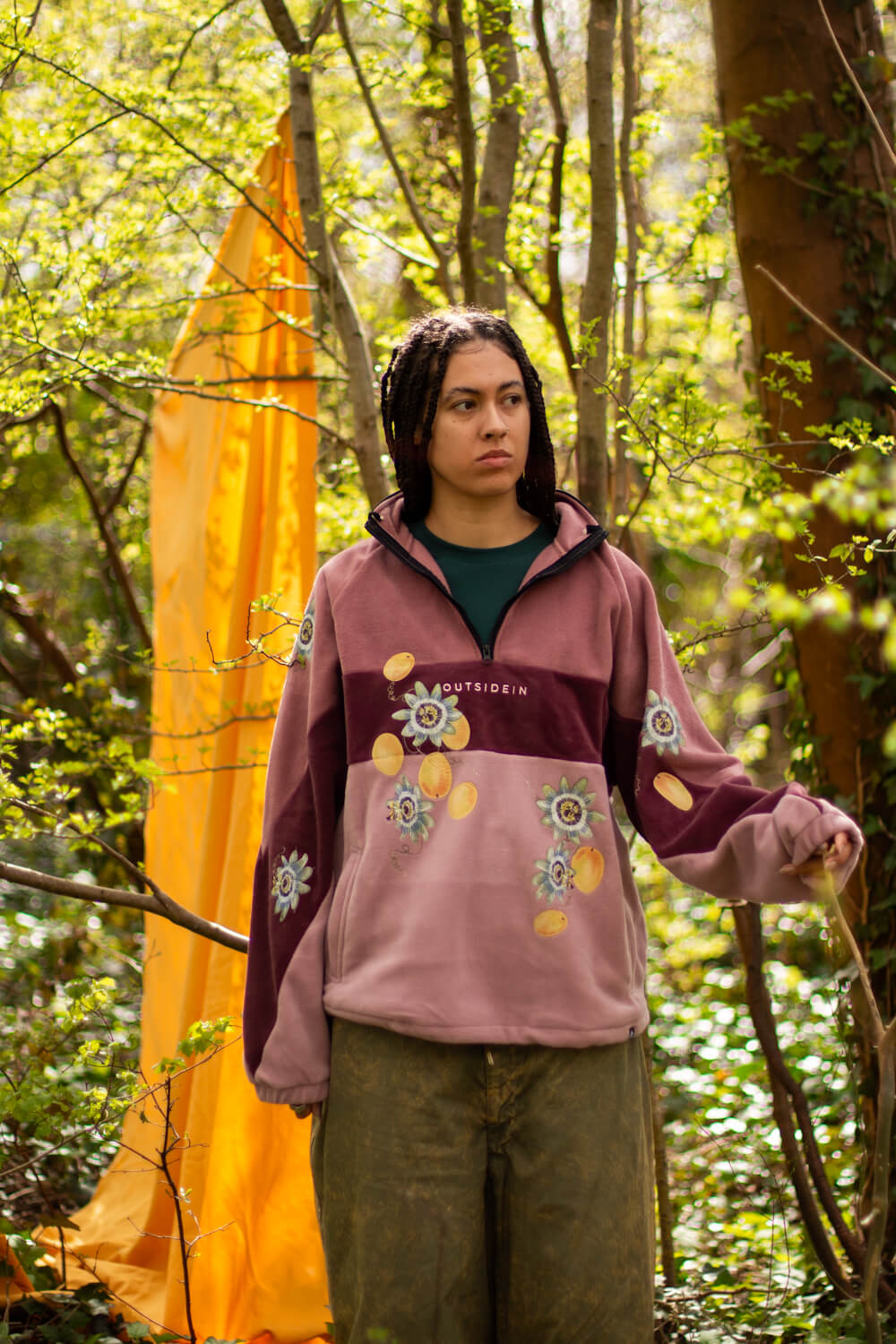 Passionflowers & Passionfruit fleece customisation