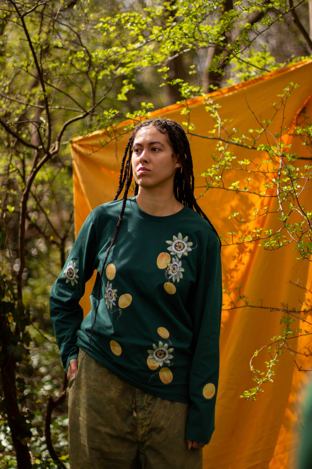 Passion flowers & passion fruit Long Sleeve Top