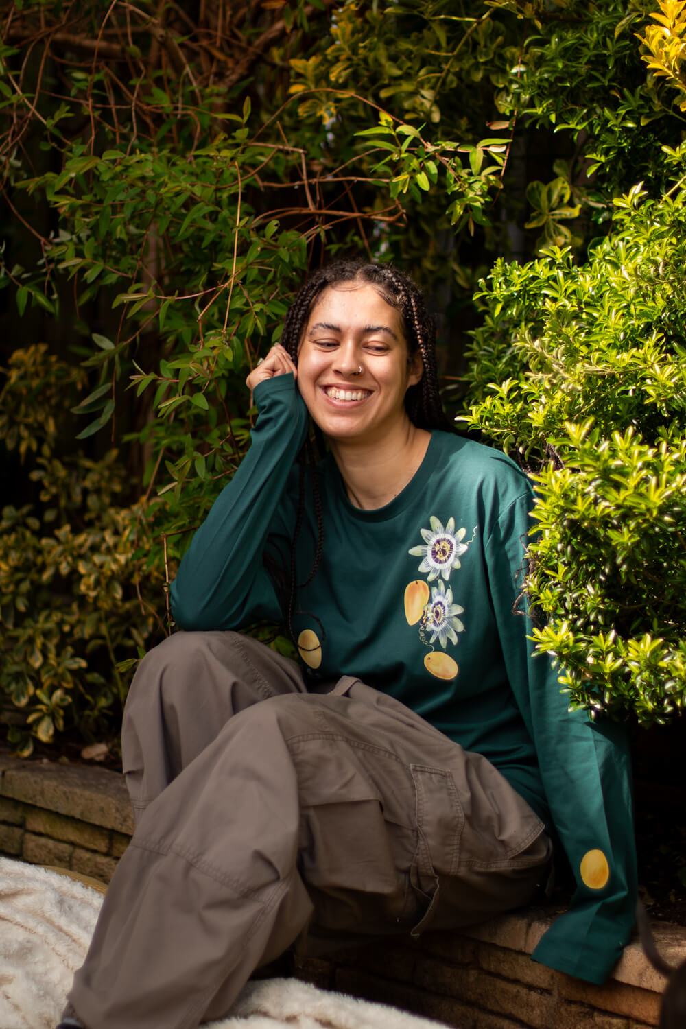 Passion flowers & passion fruit Long Sleeve Top