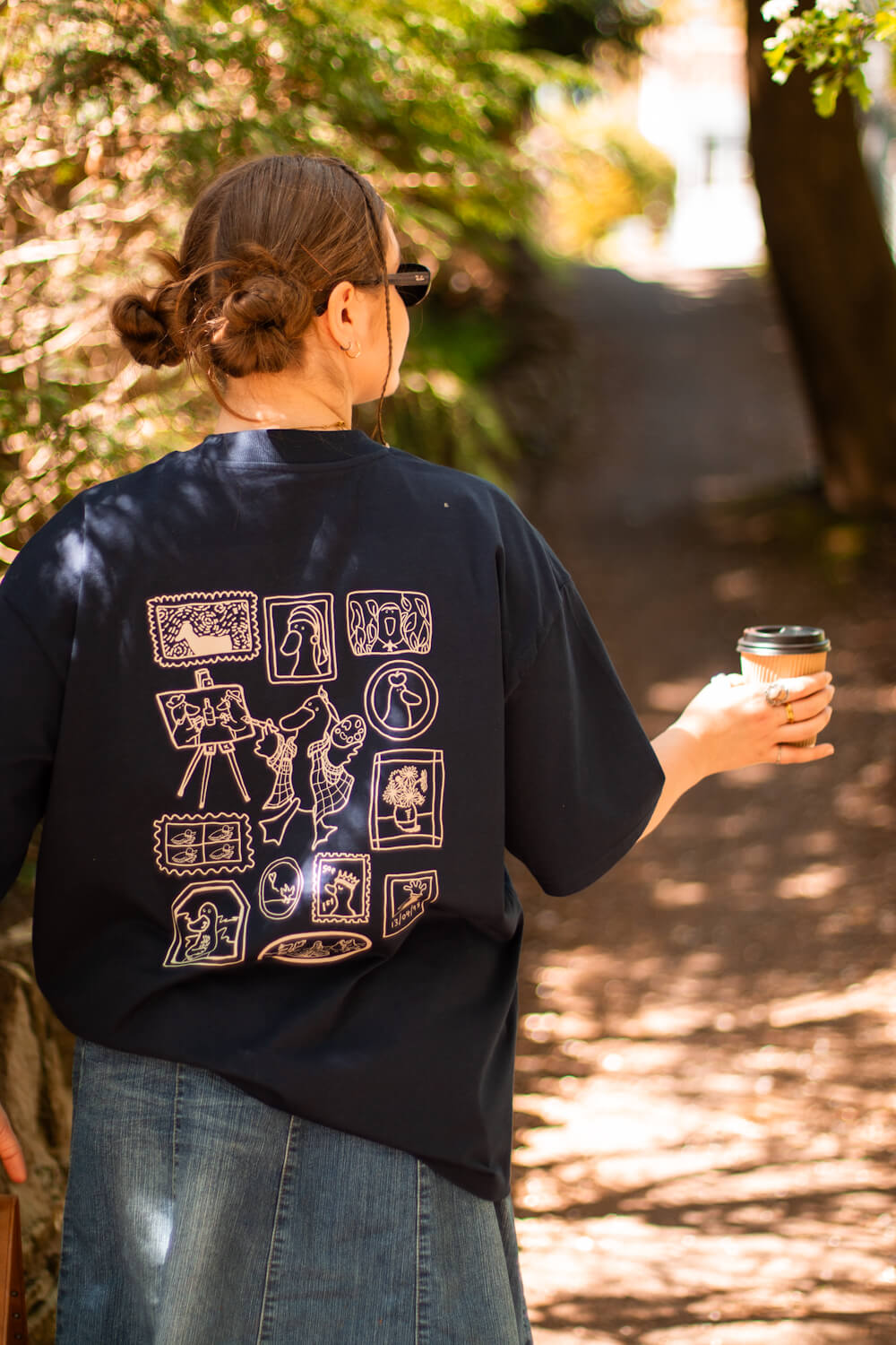 Vincent Van Goose, Navy Oversized Tee (Pre-order)