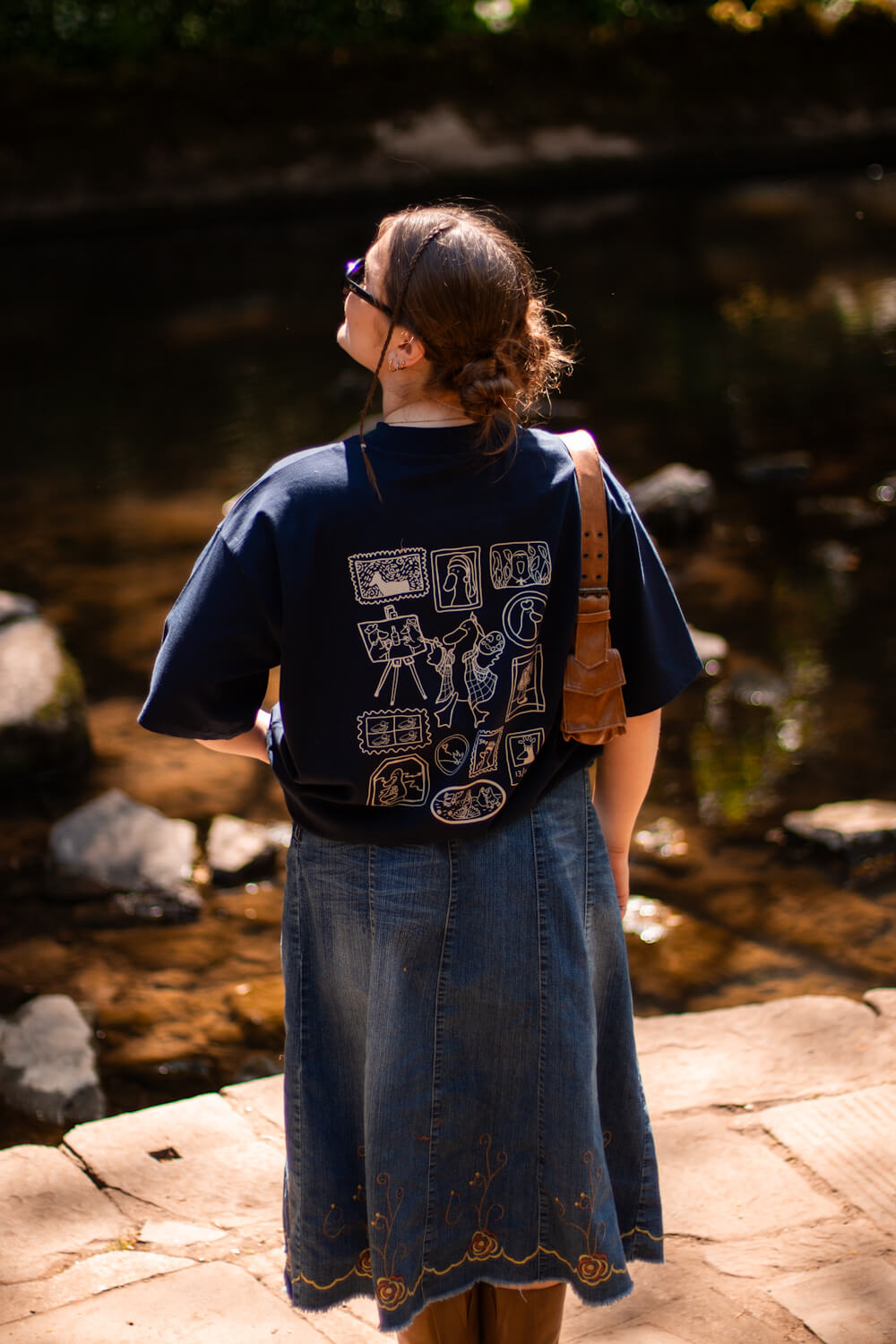 Vincent Van Goose, Navy Oversized Tee (Pre-order)