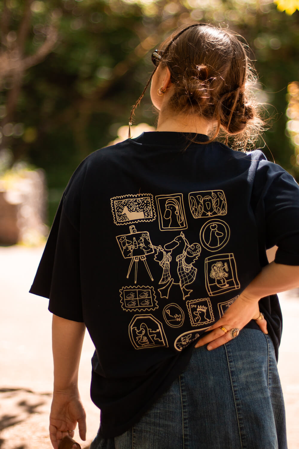 Vincent Van Goose, Navy Oversized Tee (Pre-order)