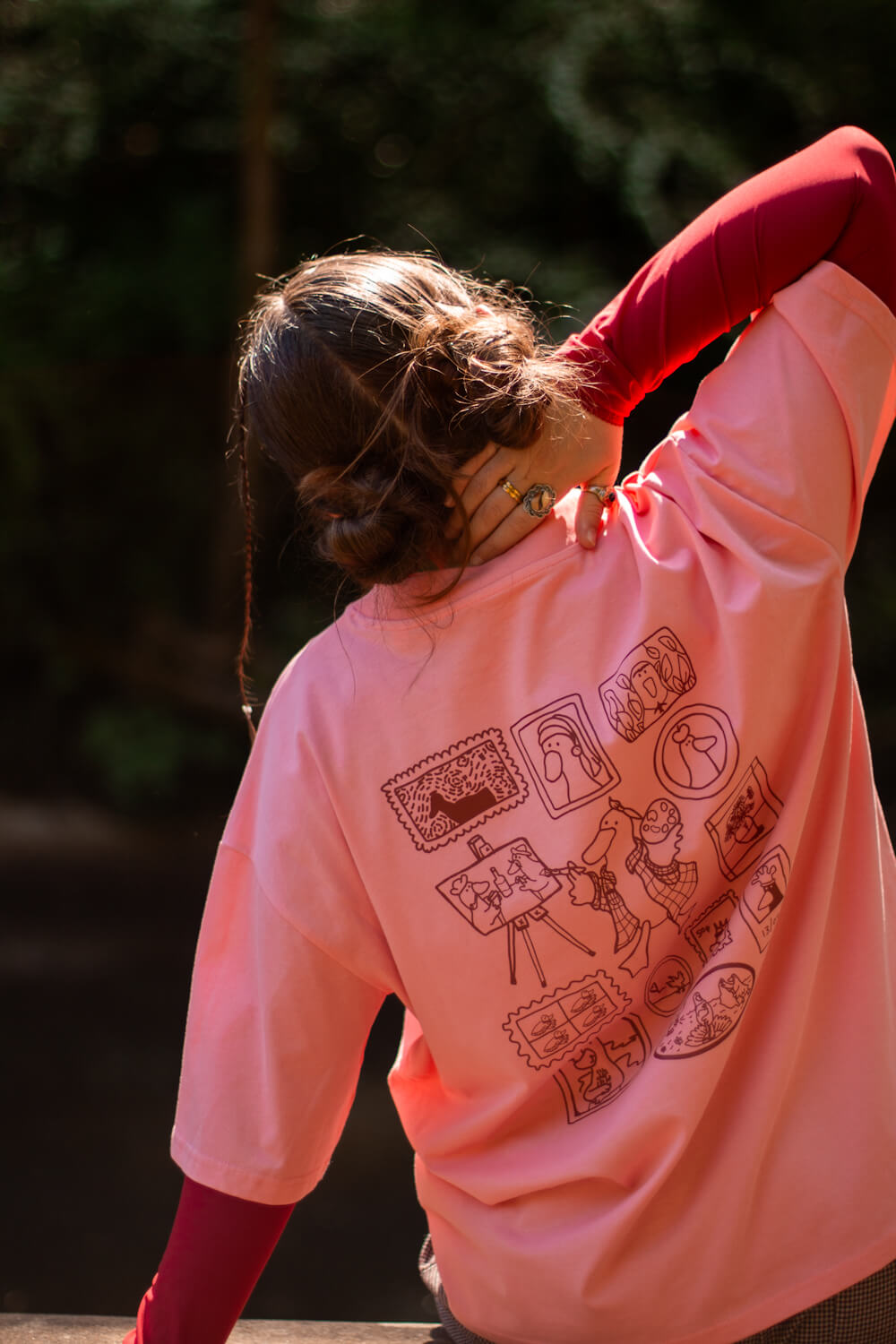 Vincent Van Goose, Pink Oversized Tee (Pre-order)