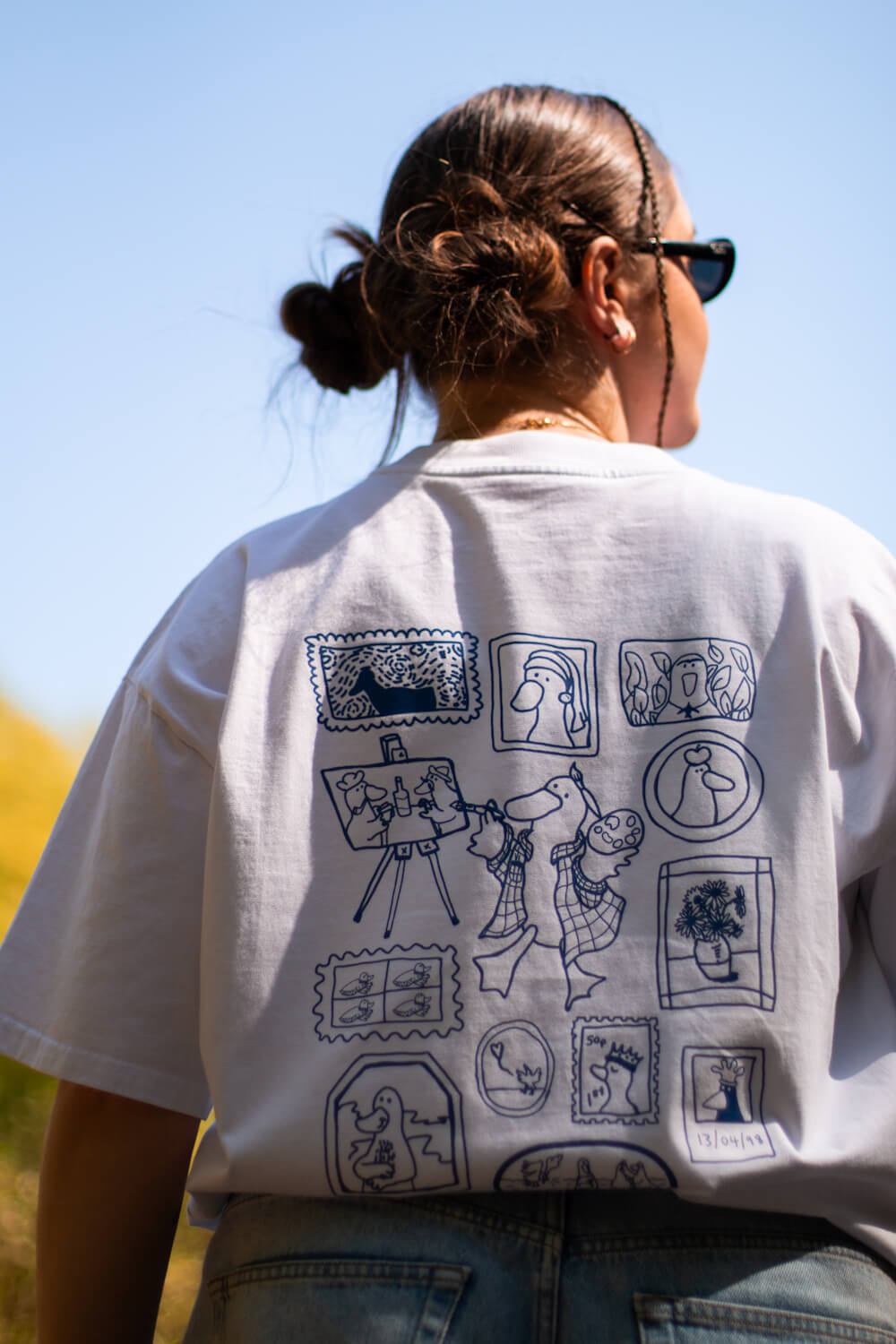 Vincent Van Goose, White Oversized Tee (Pre-order)