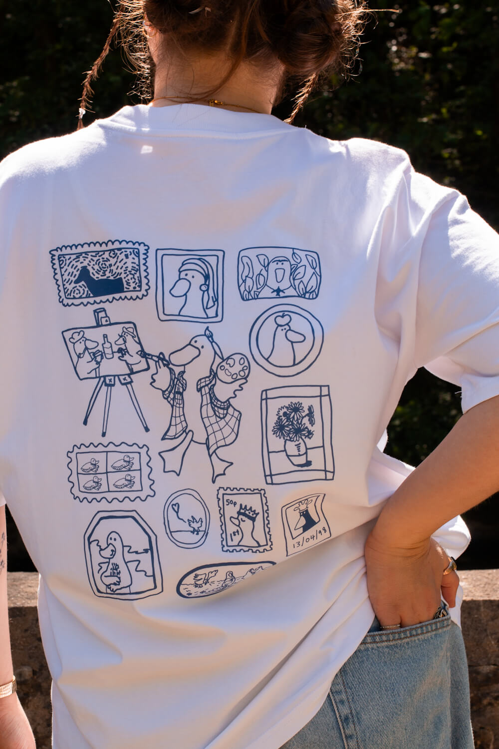 Vincent Van Goose, White Oversized Tee (Pre-order)