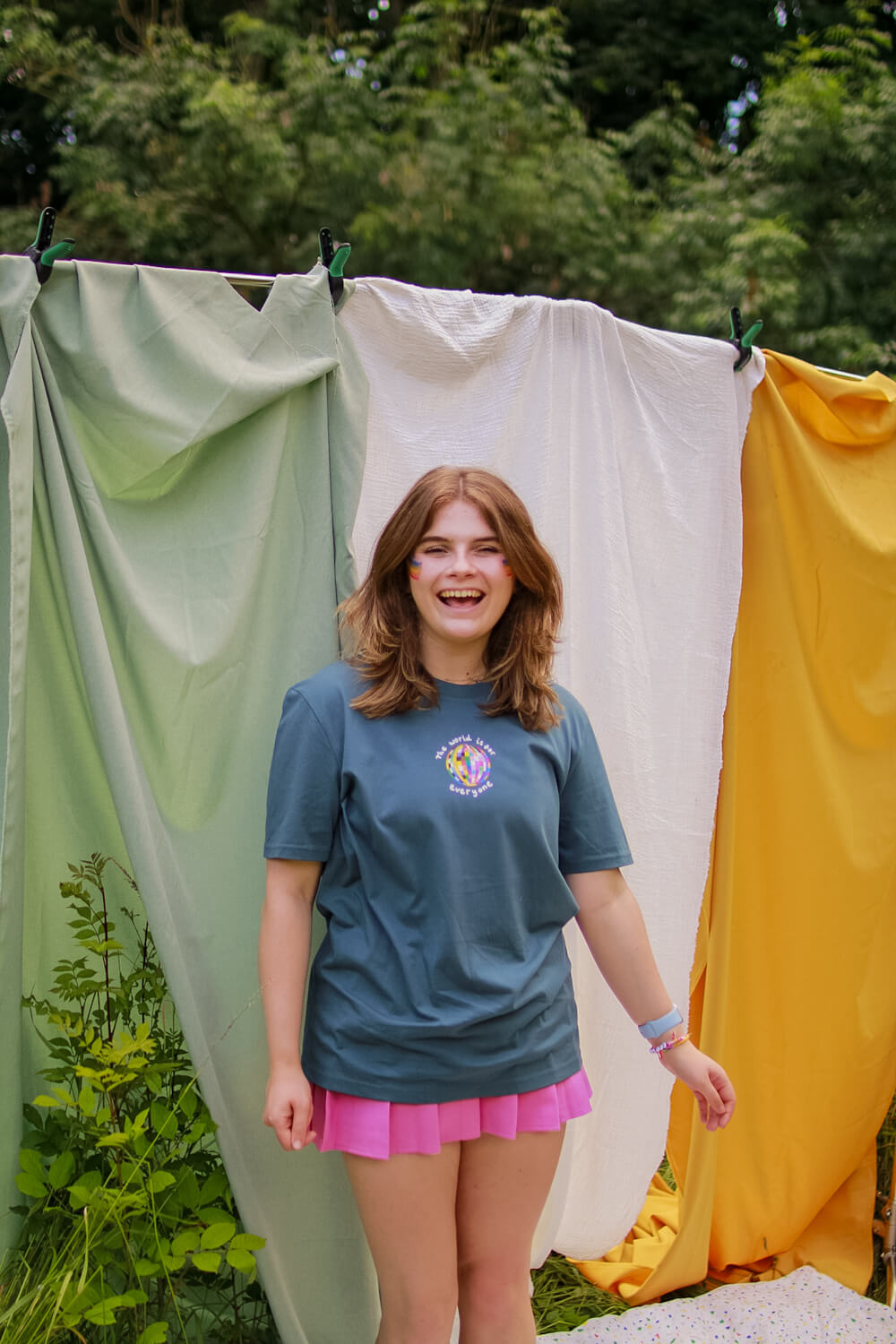 Pride Disco cats charity T-shirt, collaboration with Katie Budenberg, FOR AKT charity