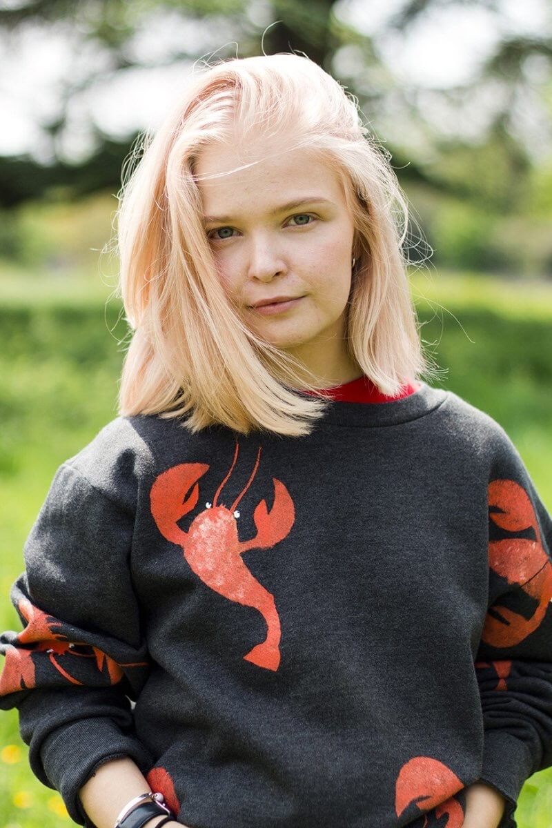 Lobster sweatshirt painted