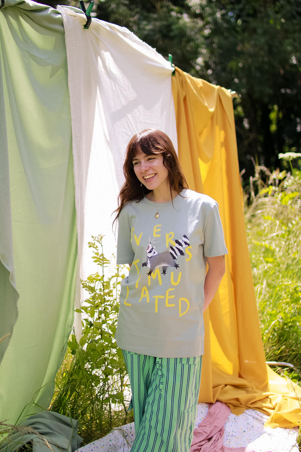 Overstimulated Raccoon Tee