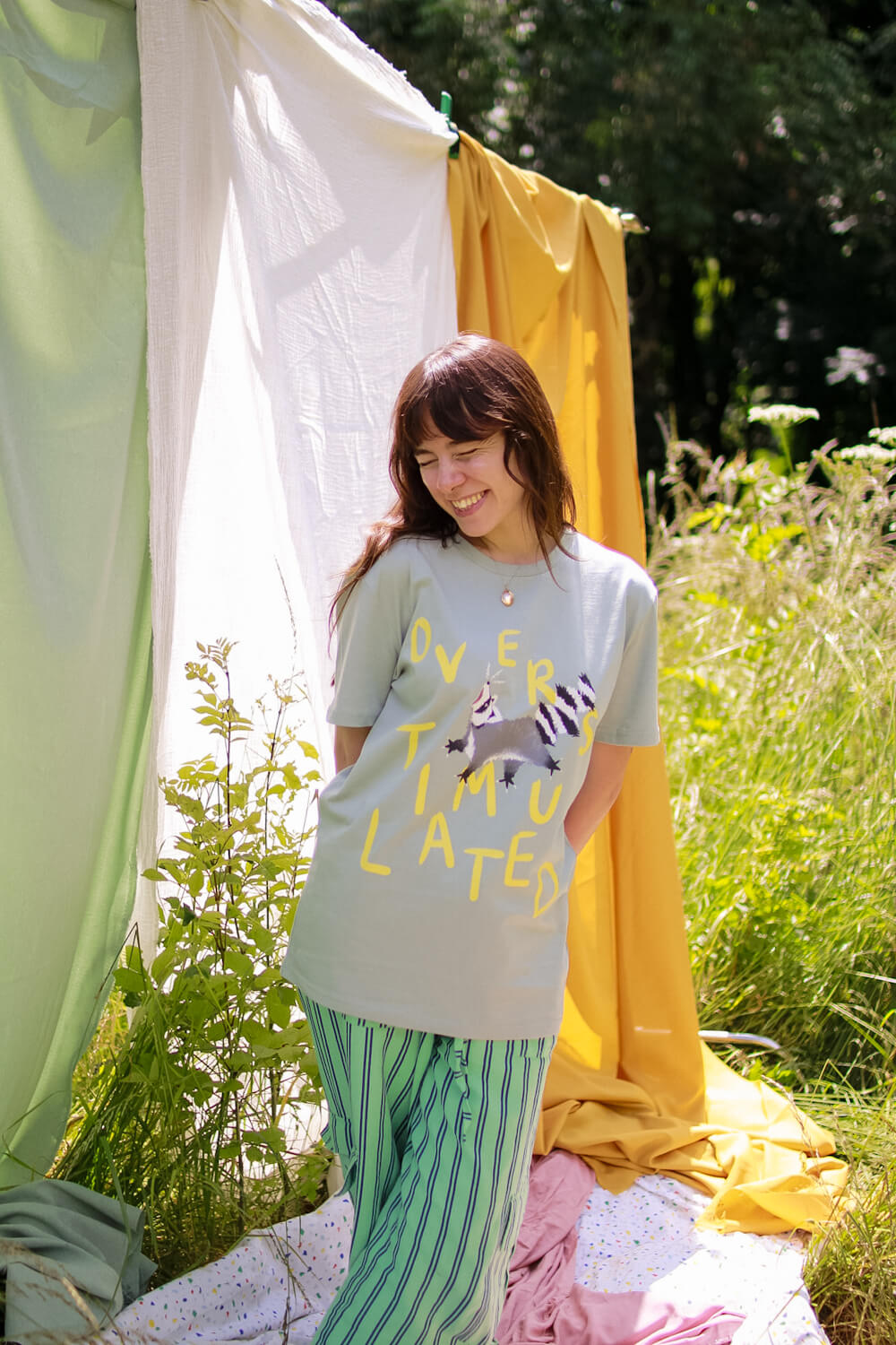 Overstimulated Raccoon Tee