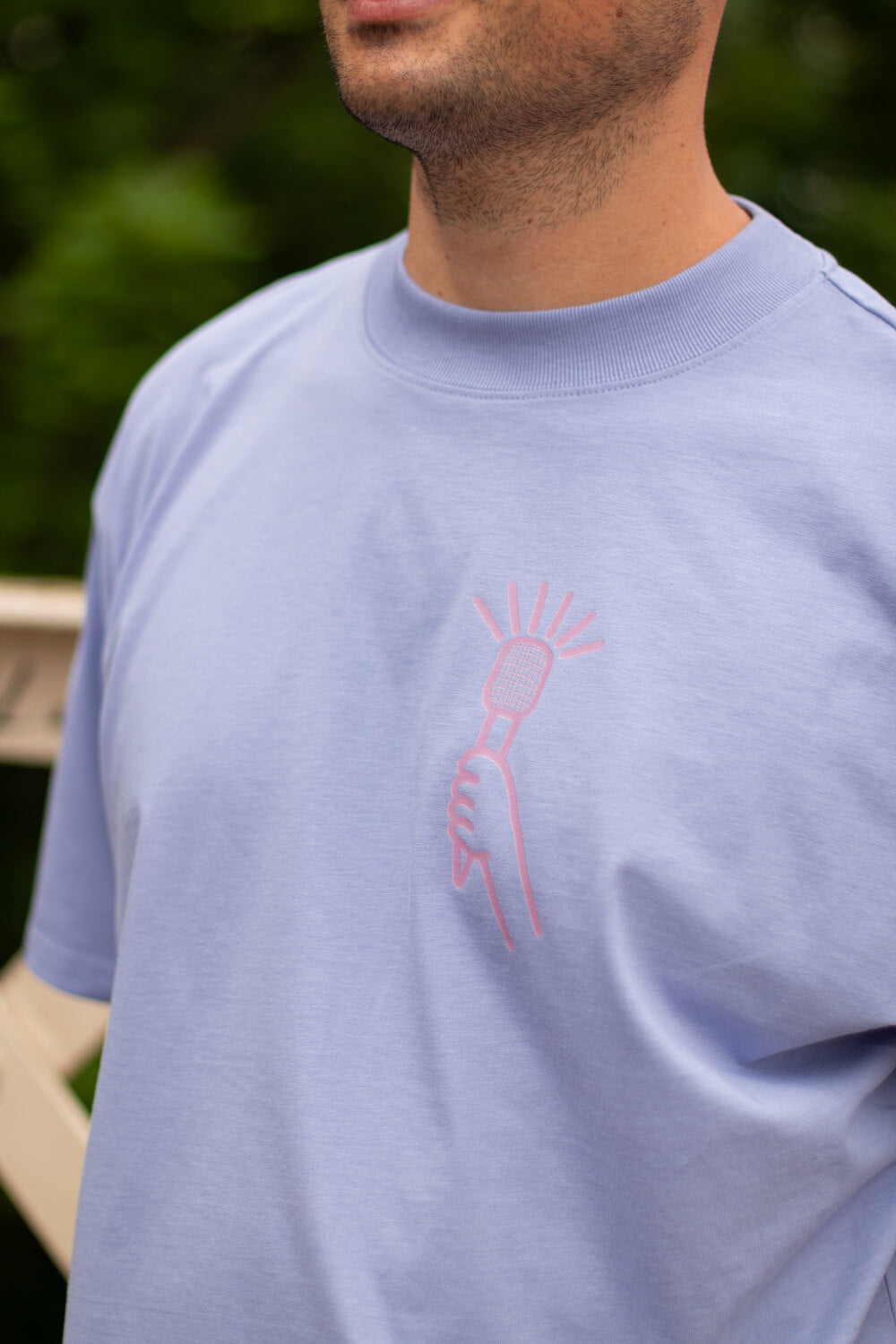 Thicky Thicky Dumb Dumb, Cody Dahler | Oversized Unisex Tee in Violet