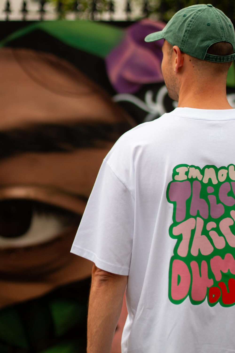 Thicky Thicky Dumb Dumb, Cody Dahler | Oversized Unisex Tee in White