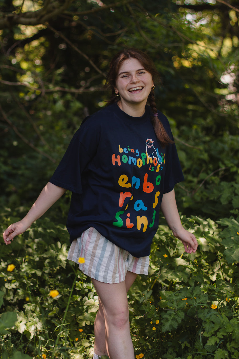 Being Homophobic is Embarrassing, Charity Oversized Tee