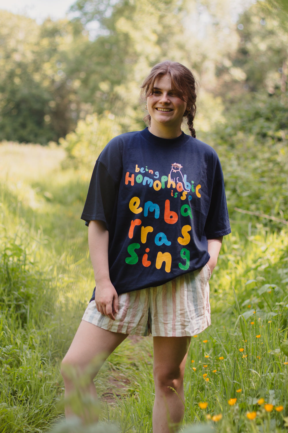 Being Homophobic is Embarrassing, Charity Oversized Tee