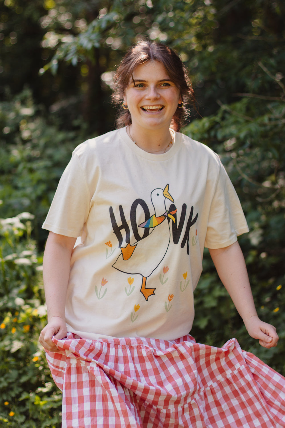 Honk Pride Charity Tee, Cream