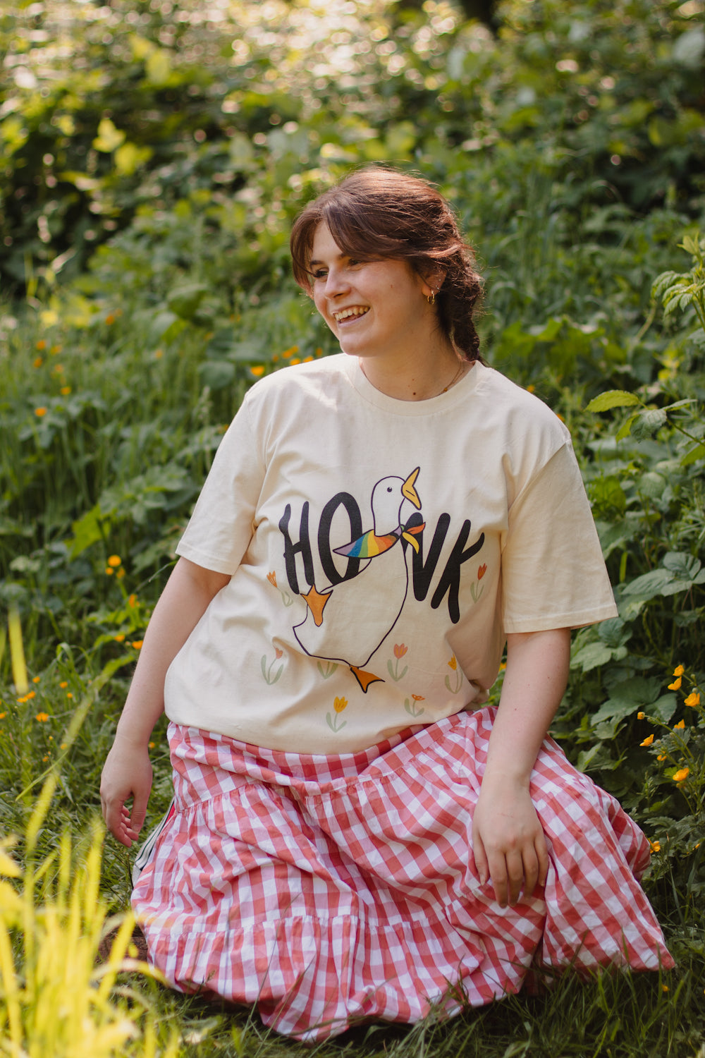 Honk Pride Charity Tee, Cream