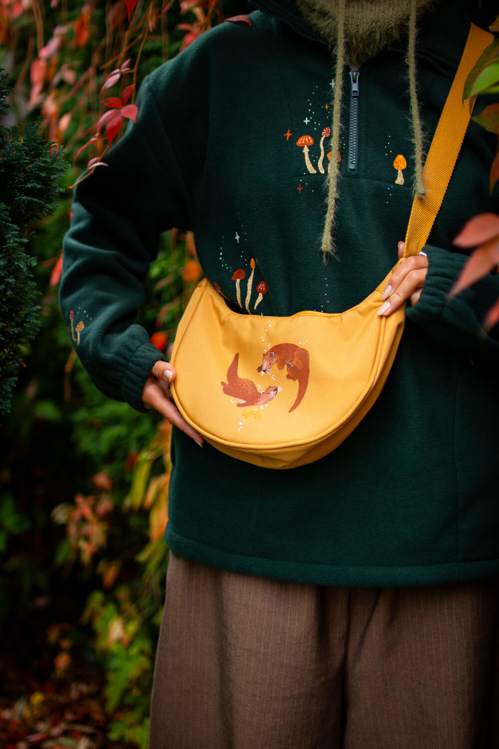 Hand Painted Otters Bag (UK only)