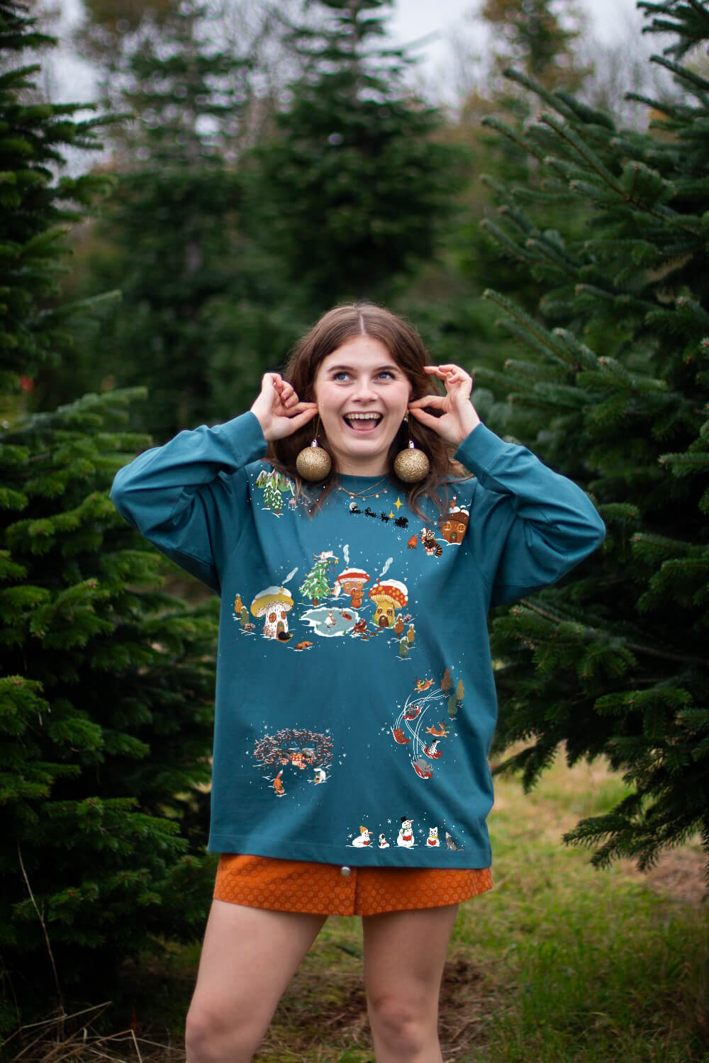 Christmas Shenanigans Oversized Top