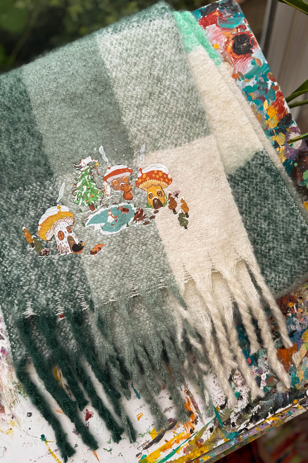 Christmas Shenanigans Fluffy Scarf