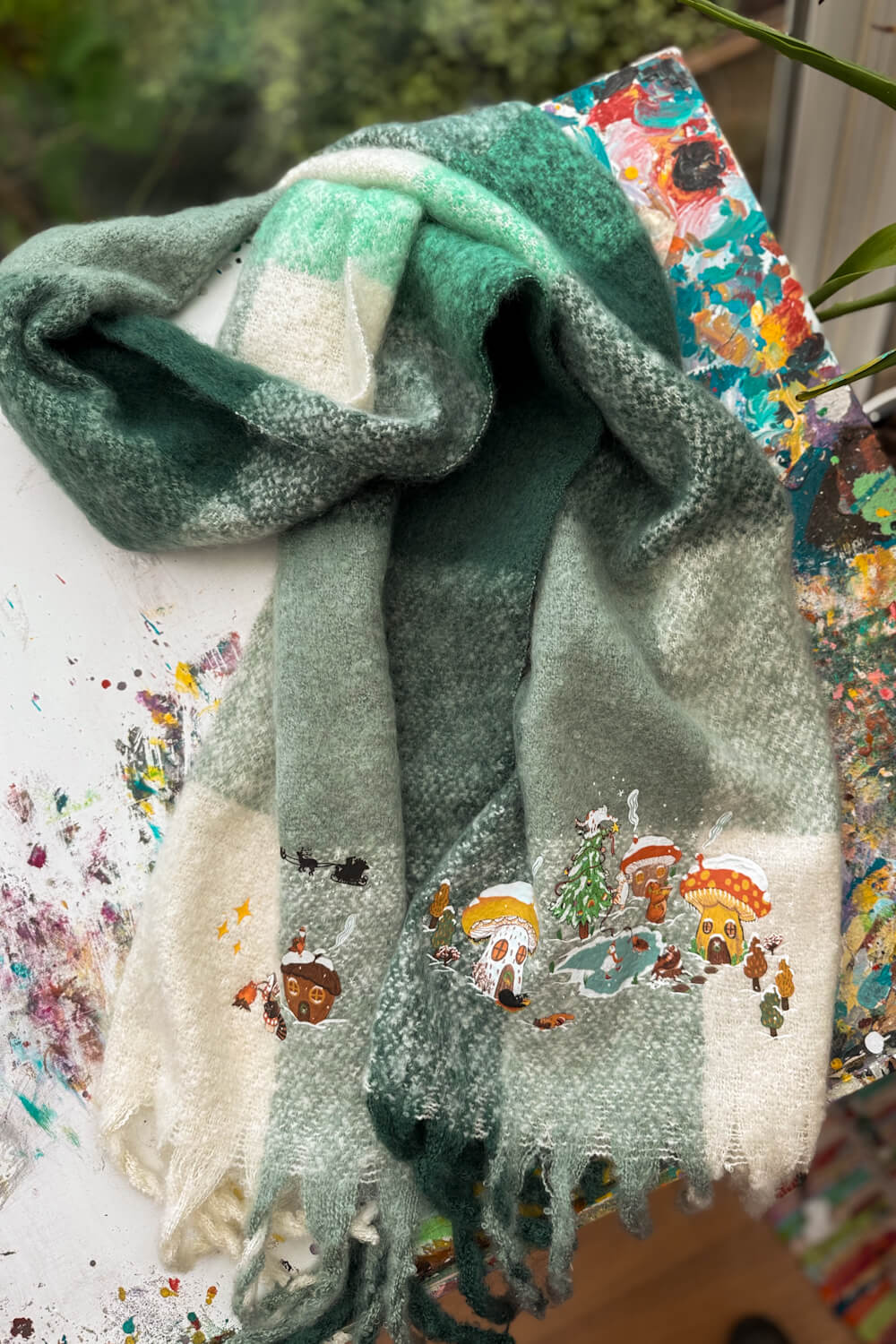 Christmas Shenanigans Fluffy Scarf