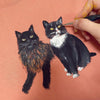 Customised Hand Painted, Realistic, Pet Portrait - We Are Hairy People