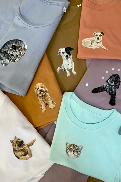 Customised Hand Painted, Realistic, Pet Portrait - We Are Hairy People
